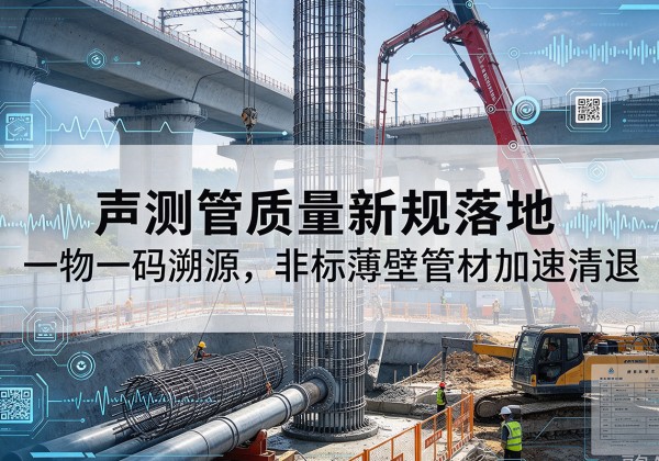 拜泉声测管质量新规落地，一物一码溯源，非标薄壁管材加速清退
