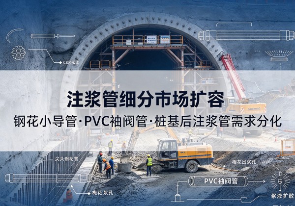 拜泉注浆管细分市场扩容，隧道钢花小导管、PVC 袖阀管、桩基后注浆管需求分化